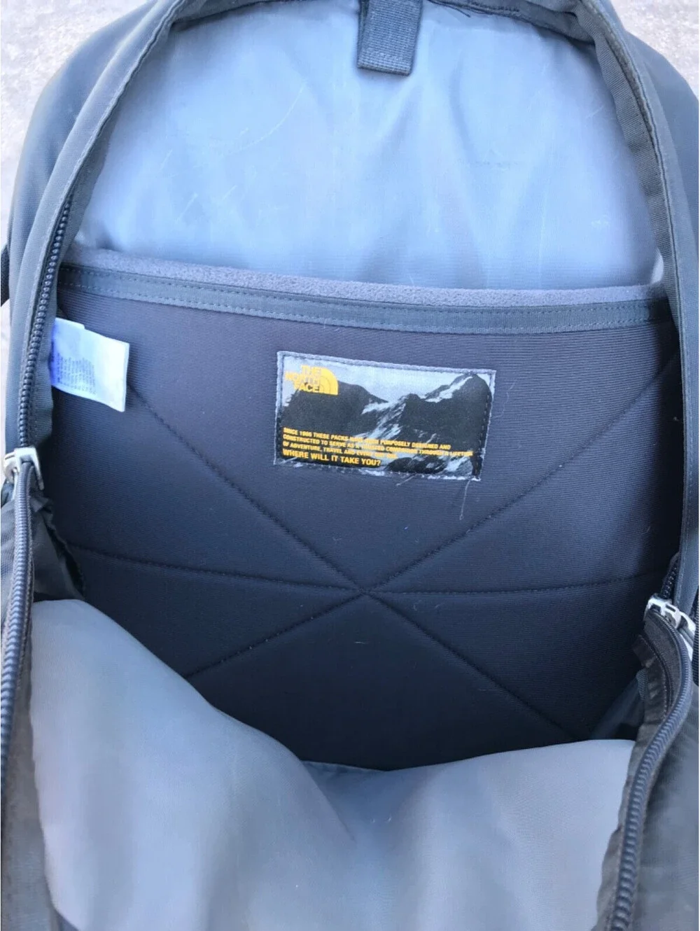 Recon The North Face Backpack Grey & Asphalt Grey Melange Good Condition
